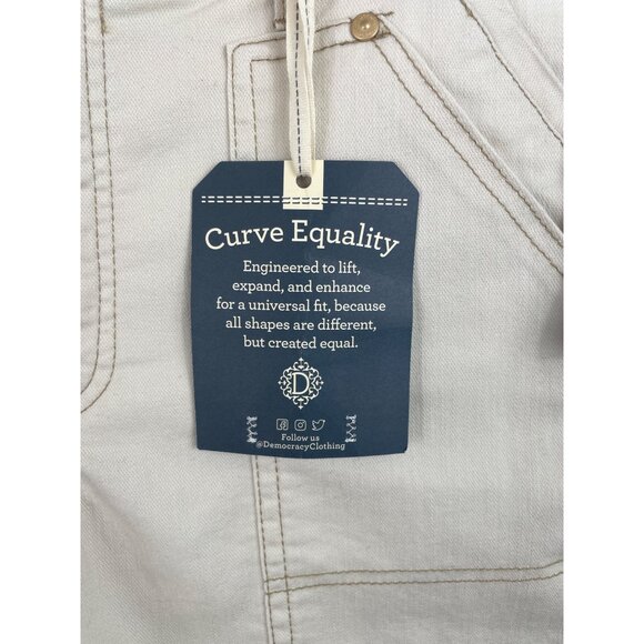 Democracy "Ab" Solution Tan High Rise Denim Shorts Womens Size 10 - Picture 6 of 11